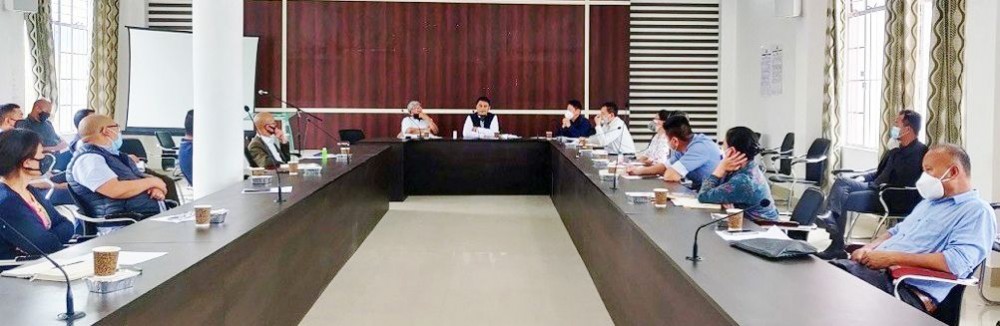 Kohima District Planning and Board monthly meeting underway at DPDB's Conference Hall on July 16. (DIPR Photo)